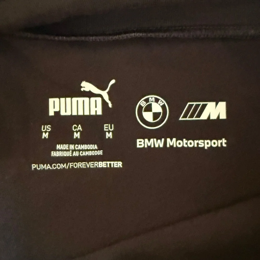 NEW! Puma BMW Medium Motorsport Shorts Mens Medium Black White Biker Tights NWT